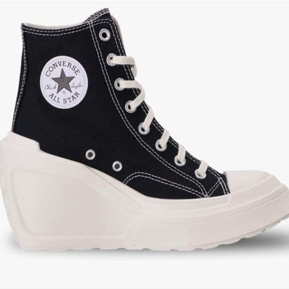 Converse Chuck 70 De Luxe High Top Wedge Platform Sneakers - Picture 4 of 16
